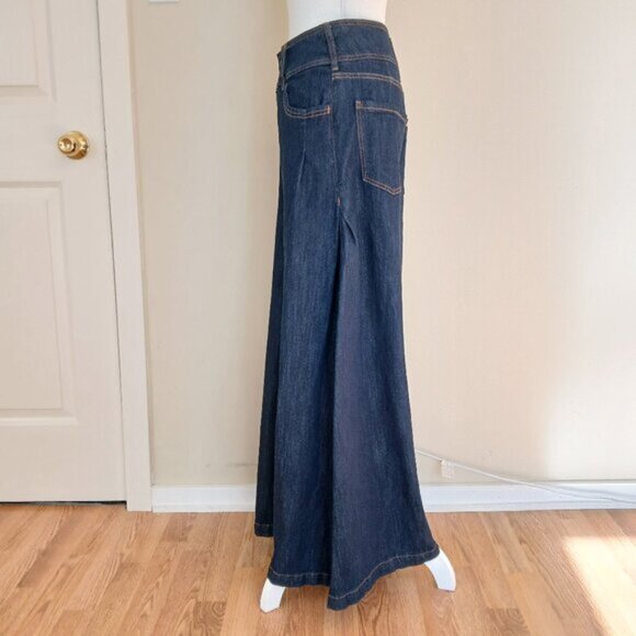 NWOT Anthropologie Pilcro Dramazzo Ultra Wide Leg Jeans Rinse Wash Size 29 - Picture 7 of 12